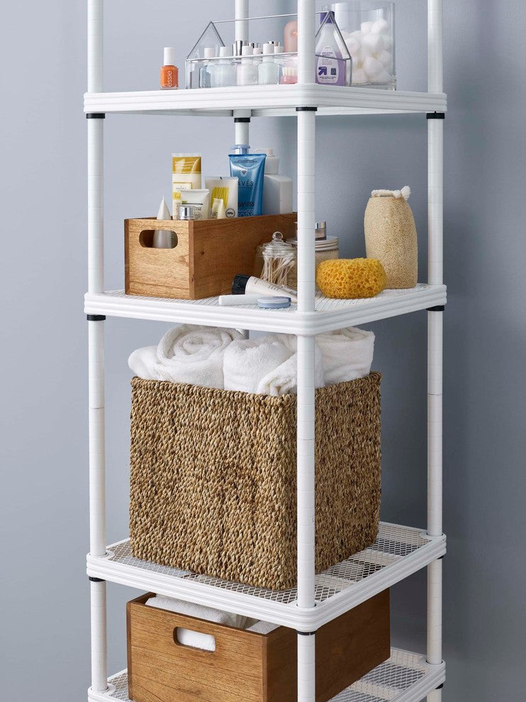MeshWorks Narrow Shelving Unit, Black