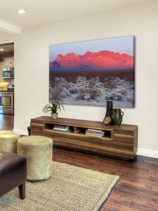 "Red Hills" Painting Print on Canvas