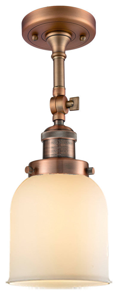 Innovations Lighting 201F-Ac-G51-Led 1 Light Dimmable Led Semi-Flush Mount