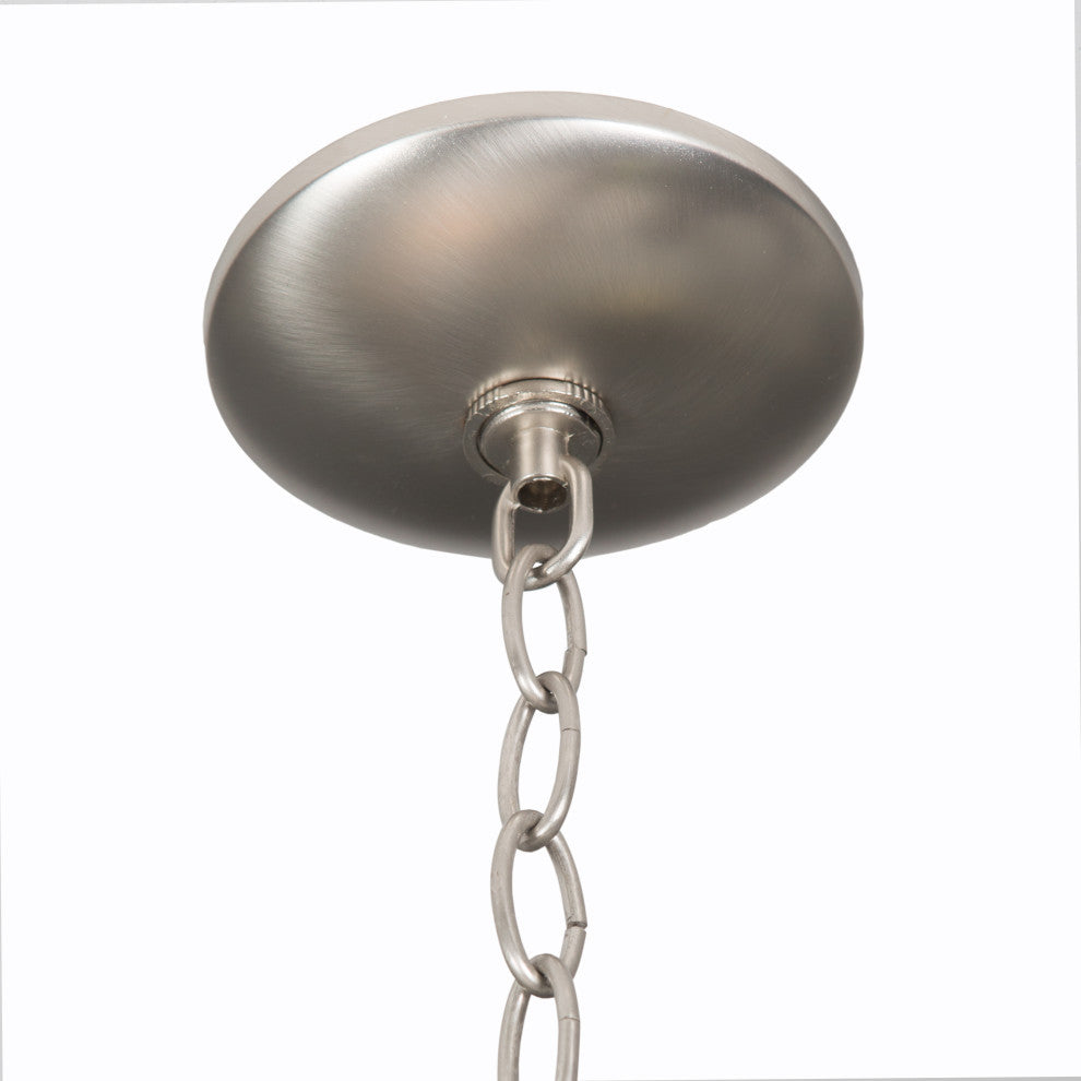 3-Lights Pendant Lighting, Satin Nickel Finish