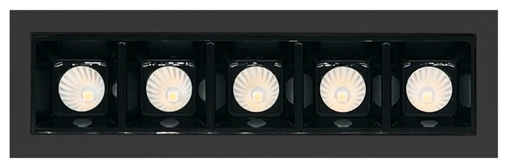 5 head Integrated LED Recessed Light Fixture Dimmable, 10W, 650Lumens, 2700K