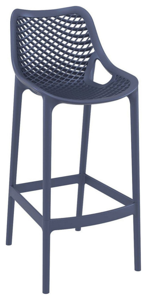 Vegas Air 5-Piece Bar Set With 39"-55" Extendable Dark Gray