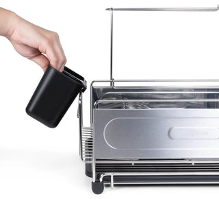 happimess HPM-DSH1000-DISH-RACK Compact 17.25" Fingerprint-Proof - Black