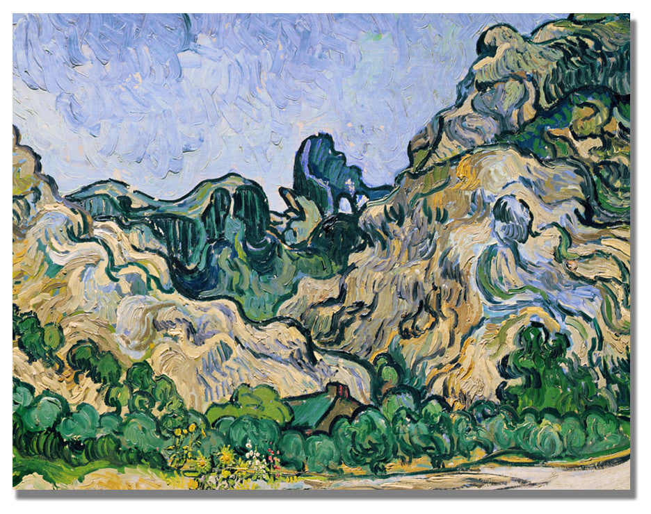 'The Alpilles, 1889' Canvas Art by Vincent van Gogh