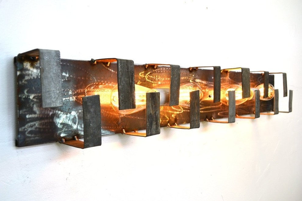 Wine Barrel Ring Vanity Light - Glasgow - Made from retired CA wine barrels
