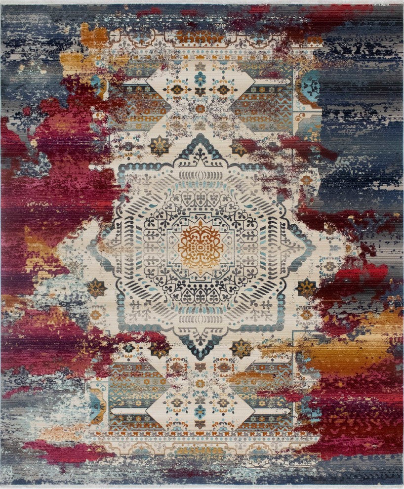 Noori Rug Latif Sandi Ivory/Red Rug