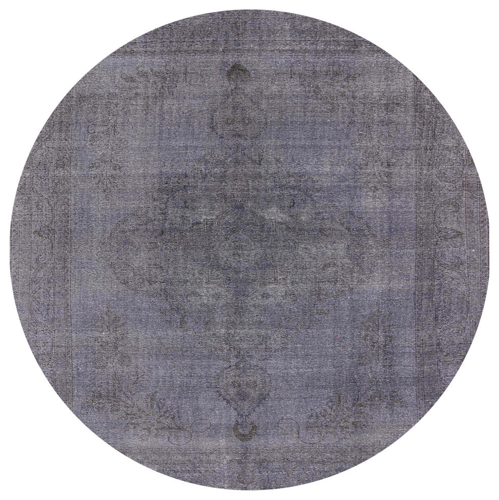 Ahgly Company Indoor Round Mid-Century Modern Area Rugs, 5' Round