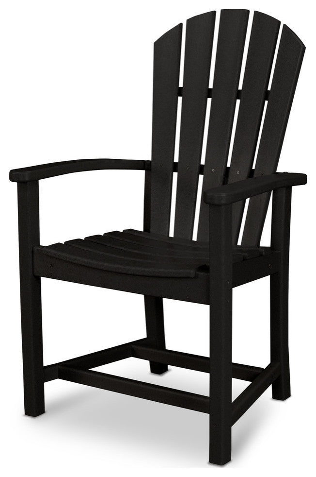 Polywood Palm Coast Dining Chair, Black