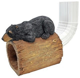 Black Bear Gutter Guardian Downspout Statue
