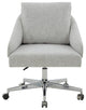 Safavieh Couture Blayke Adjustable Desk Chair Light Grey / Silver