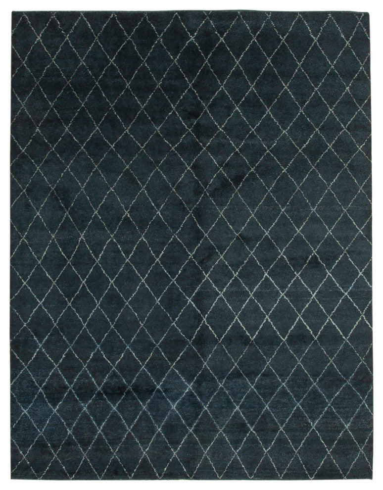 Rug N Carpet - Handmade Decorative 9' 0'' x 12' 0'' Moroccan Area Rug