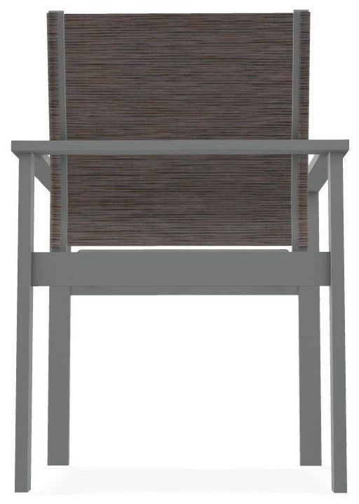 Tribeca Sling Outdoor Stackable Armchair, James/Graphite