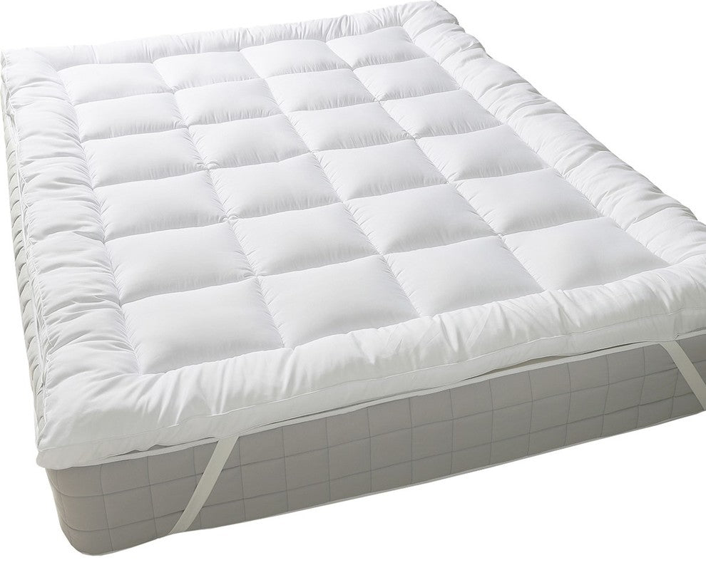 Royal 2" Bamboo Filled Cotton Mattress Topper, Twin-Xl