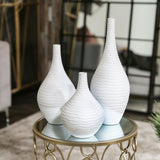 Winston Ceramic Vase, Matte White, Large