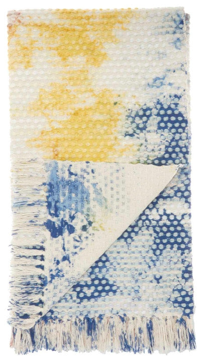 Mina Victory AQ407 Throw Blanket, Multicolor, 50" X 60"