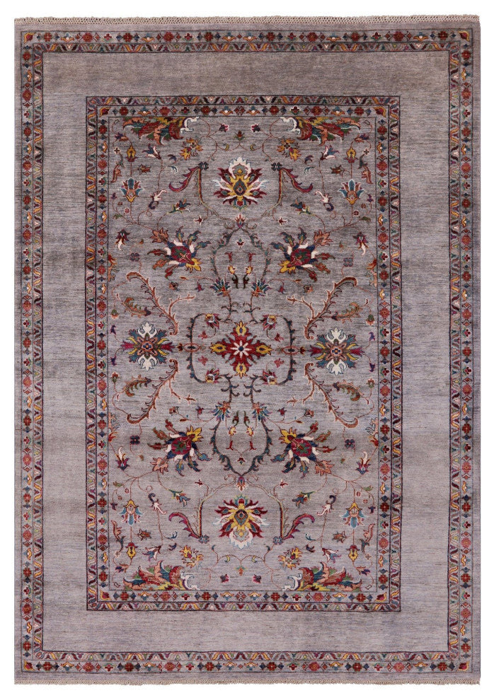 Handmade Persian Tabriz Wool Rug 6' 9" X 9' 8" Q7522