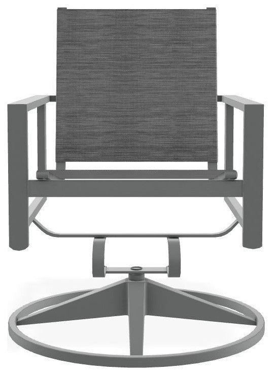 Tribeca Sling Outdoor Swivel Rocker, Collect Charcoal/Graphite