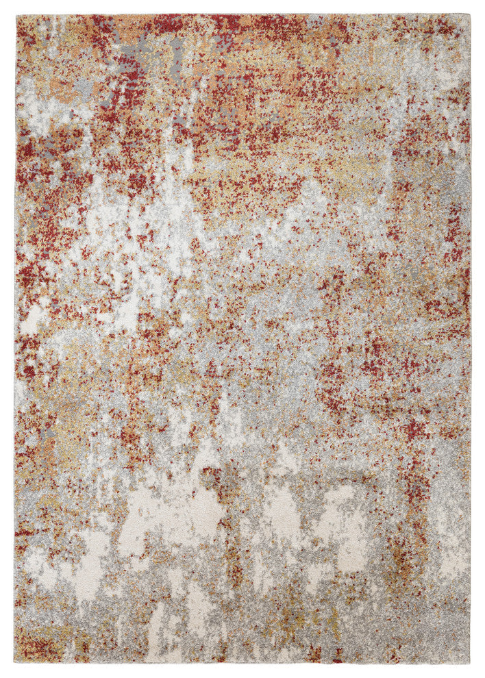 Yasmin Acy Area Rug, Red, 3'11" x 5'11", Abstract