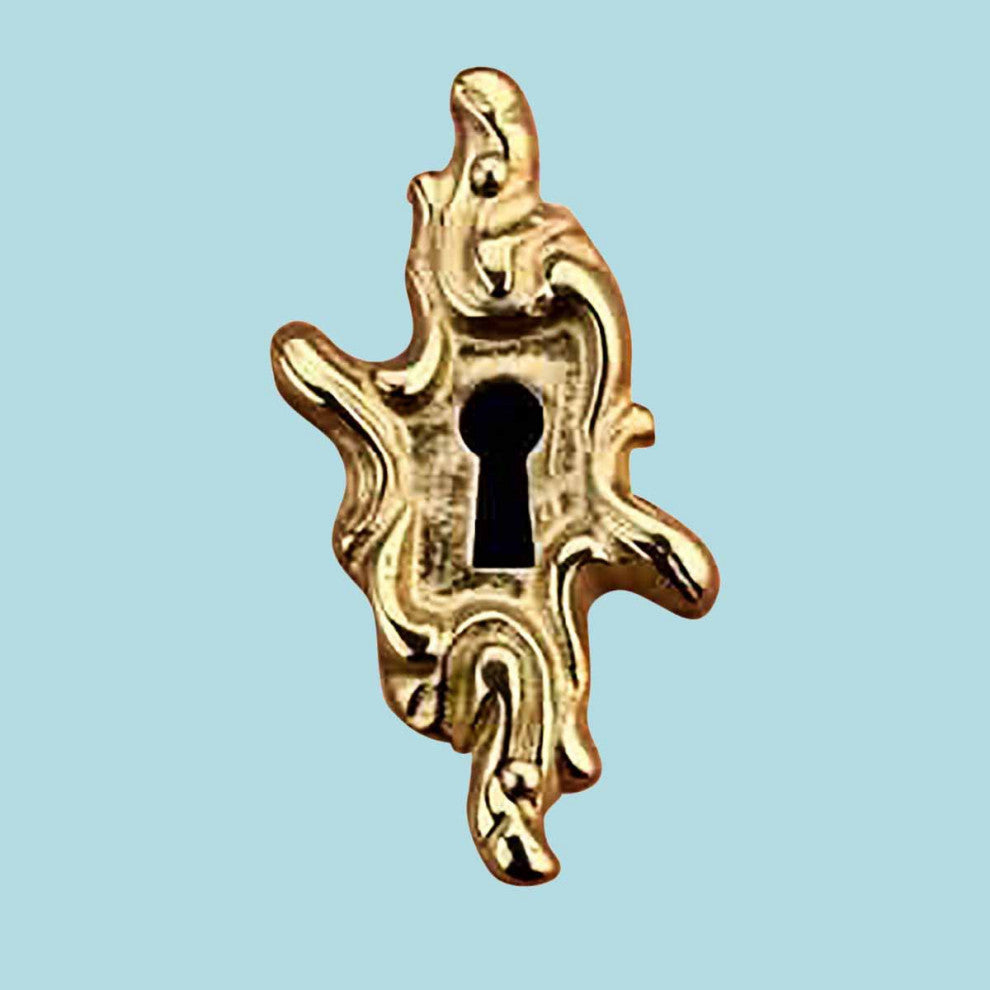Keyhole Cover 2 1/2" H x 1 3/8" W Solid Brass Tarnish Resistant Keyhole Plate