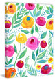 "Watercolor Flowers" Painting Print on Wrapped Canvas, 30"x45"