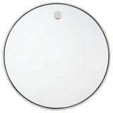 Hanging Circular Mirror, Polished Nickel