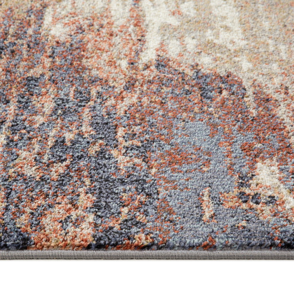 Jordan Delia Area Rug, Beige, 6'7" x 9', Abstract