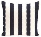 Stitch In Time Stripes Print Pillow, Bewitching, 16"x16"