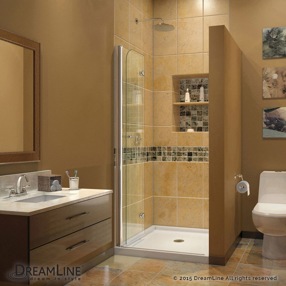 Dreamline Aqua Fold Shower Door With 36"x36" Shower Base