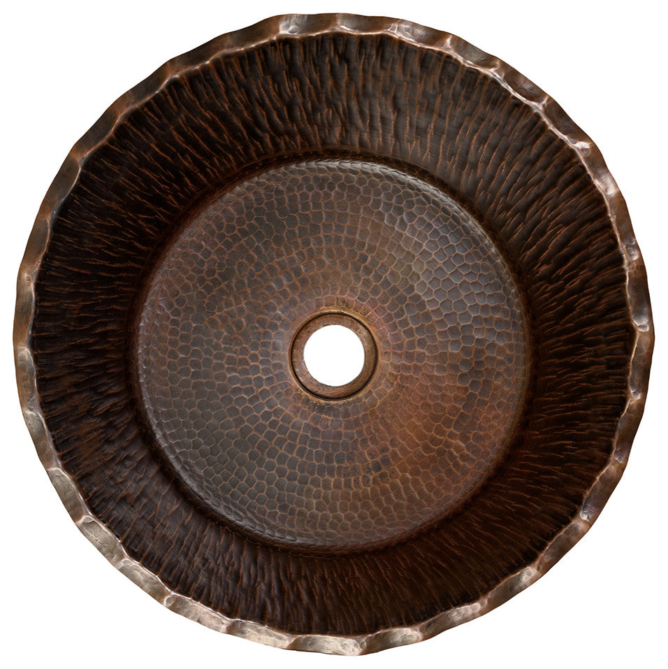 Forest Vessel Hammered Copper Sink