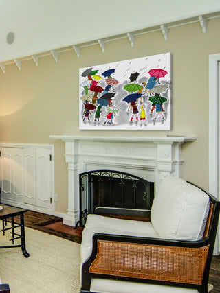 "Rainy Day" Painting Print on Canvas by Curtis