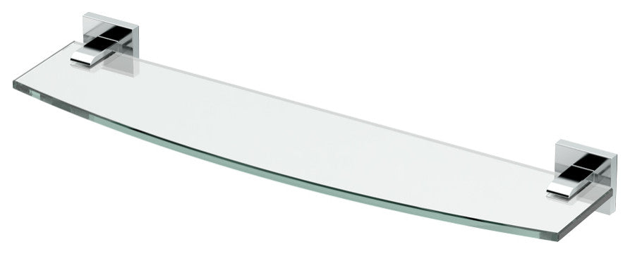 Elevate Vanity Glass Shelf, Matte Black