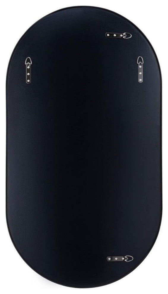 Capsule Wall Mirror, Black
