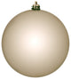 Vickerman N591043Dsv 4" Oat Shiny Ball Ornament, 6 Per Bag