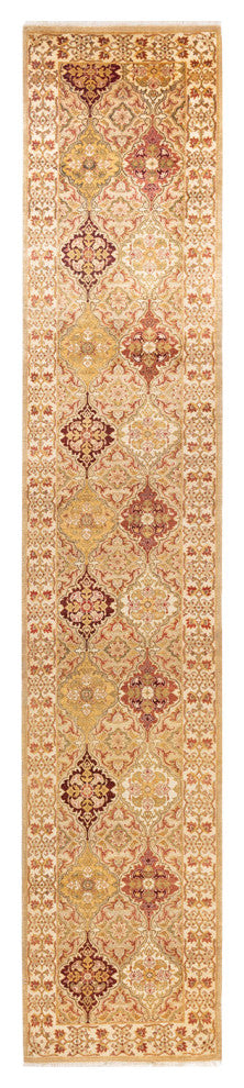 Mogul, One-of-a-Kind Hand-Knotted Area Rug Ivory, 2'5"x13'6"