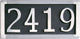 Four Number Address Plaque