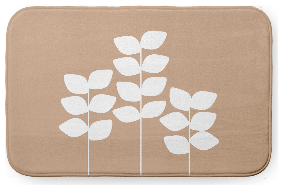 24" x 17" Simple Stems Bathmat, Pepper