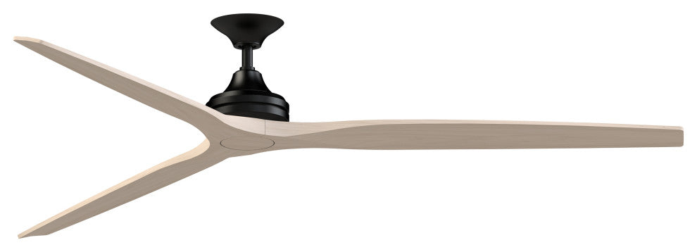 Fanimation Spitfire 84" Fan, Black Motor, Weathered White Blades