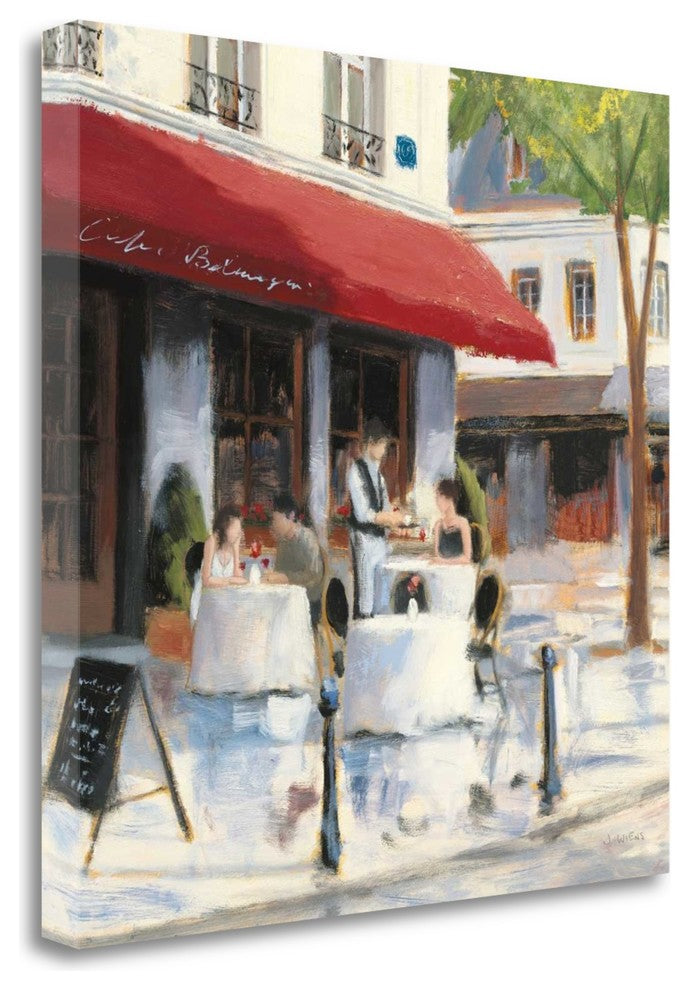 "Relaxing At The Cafe I" By James Wiens, Giclee Print on Gallery Wrap Canvas