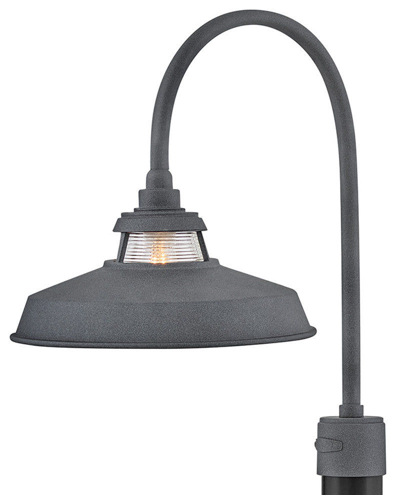 Hinkley Troyer Medium Post Mount Lantern, Aged Zinc