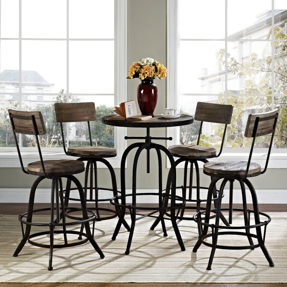 Brown Gather 5 Piece Dining Set
