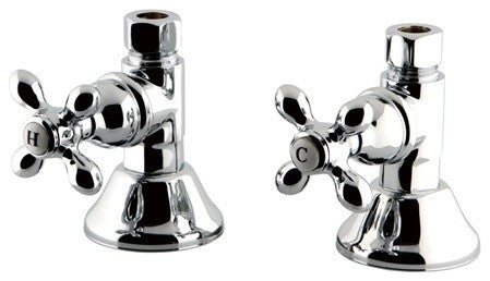 Kingston Brass Straight Stop Shut Off Valve, Polished Chrome