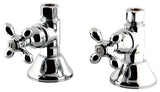 Kingston Brass Straight Stop Shut Off Valve, Polished Chrome