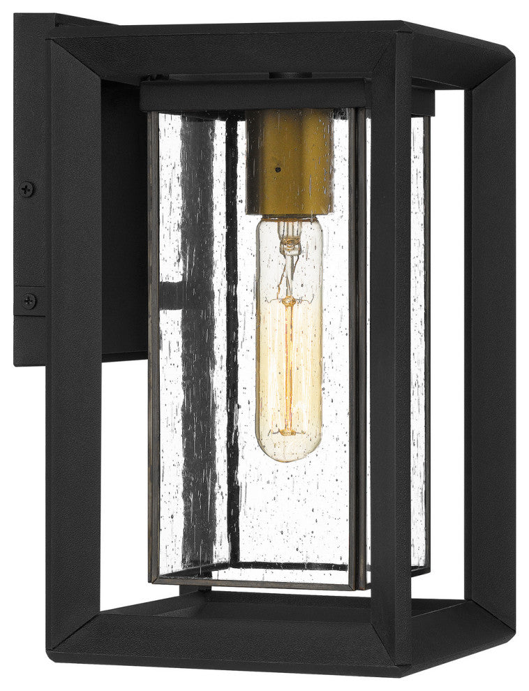 Quoizel INF8407EK One Light Outdoor Wall Mount, Earth Black Finish