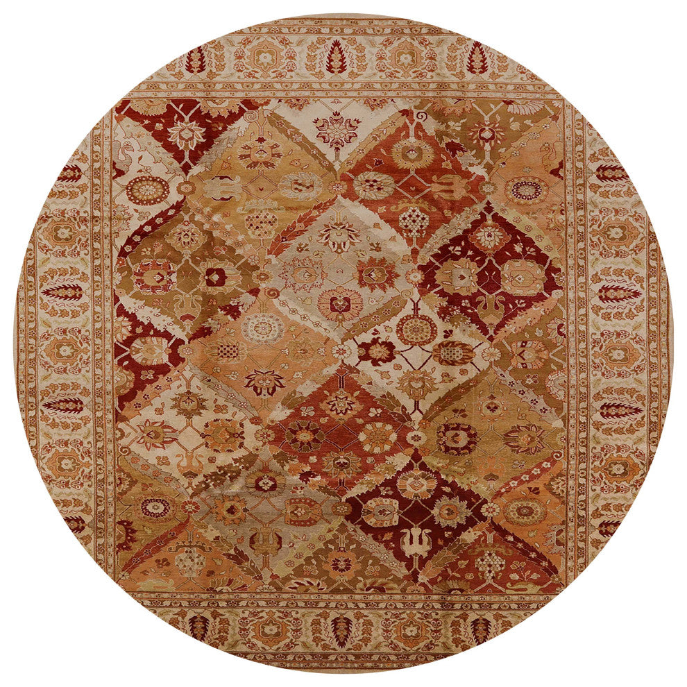 Ahgly Company Indoor Round Mid-Century Modern Area Rugs, 7' Round