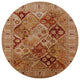 Ahgly Company Indoor Round Mid-Century Modern Area Rugs, 7' Round