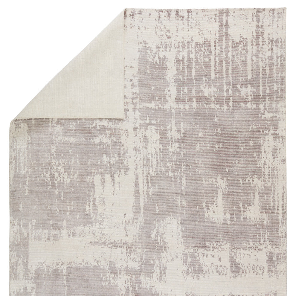 Jaipur Living Arabella Handmade Abstract Light Gray/ White Area Rug 12'X18'