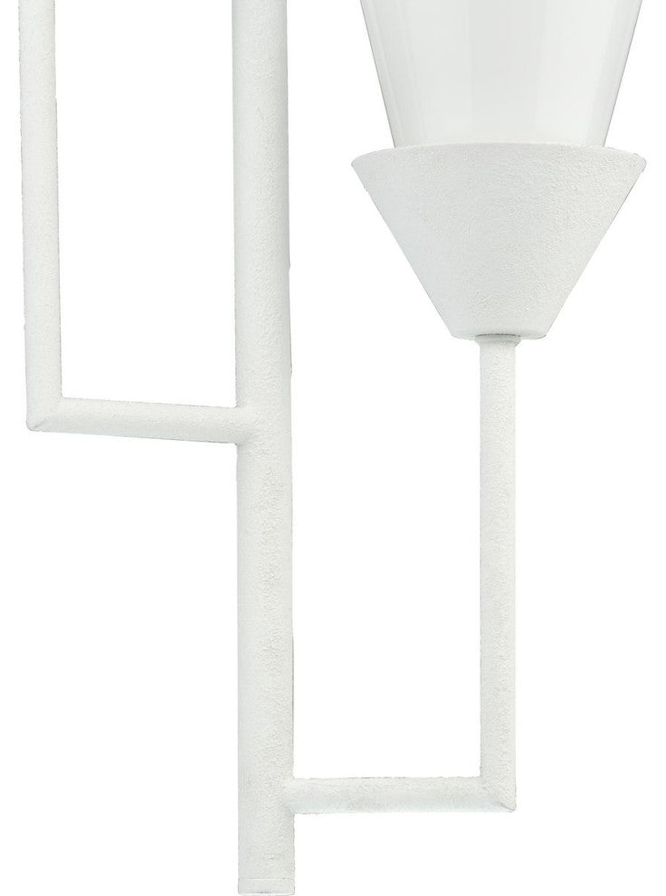 Pinellas Collection 3-Light Contemporary Pendant, White Plaster