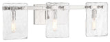 Genry 3-Light Bathroom Vanity Light, Polished Nickel