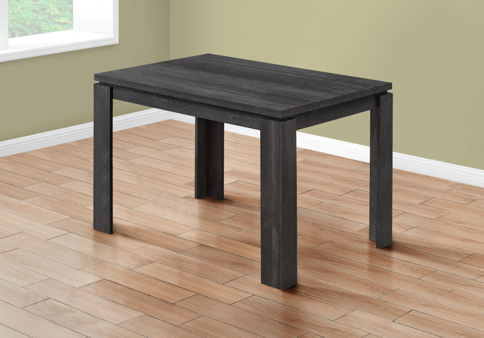 Dining Table, 48" Rectangular, Small, Kitchen, Dining Room, Laminate, Black