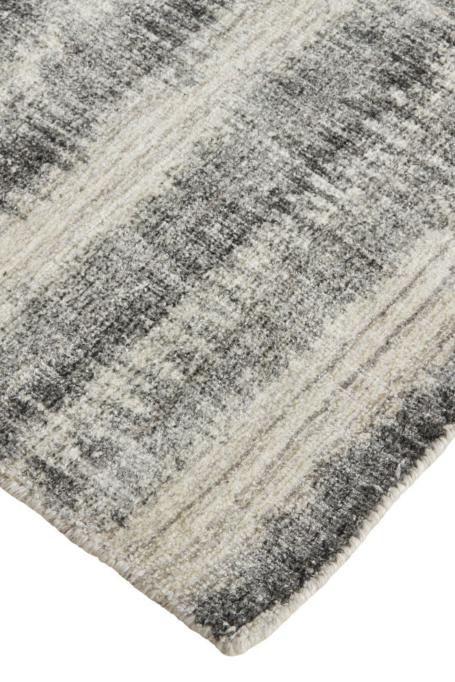 Weave & Wander Malana Handwoven Graident Rug, Charcoal Gray, 10ft x 14ft Rug